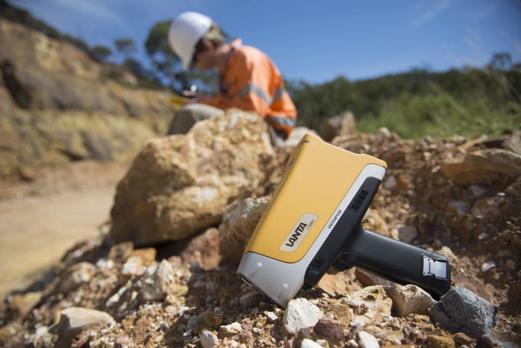 Materialeanalyse med XRF Vanta mining Olympus