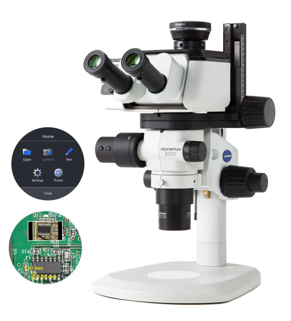 stereo mikroskop med AR kamera